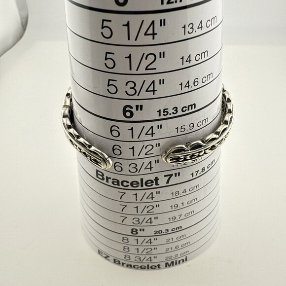 Carolyn Pollack Bracelet Pink Heart Rhodonite Cuff Sterling Silver Hinged 38g - Picture 13 of 15